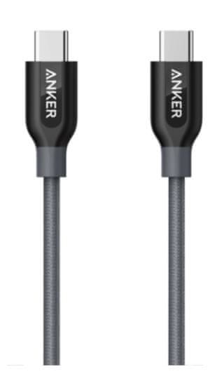 Anker kabel PowerLine+ USB-C, 0,9 m, siv