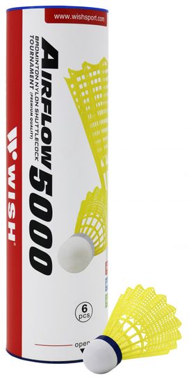 WISH plastične žogice za badminton Air Flow 5000 (6 kosov)
