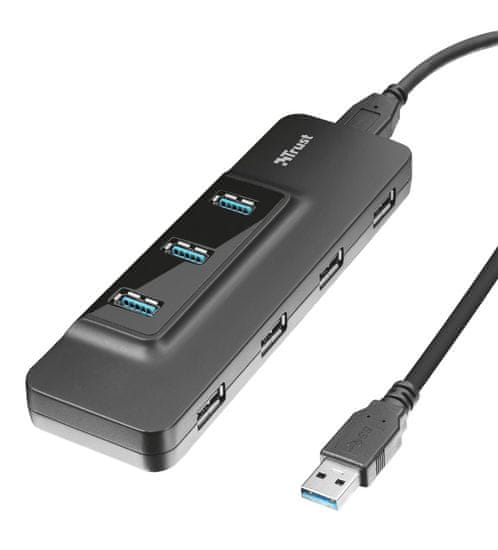 Trust USB razdelilnik (hub) Oila, USB 3.1, 7 portov