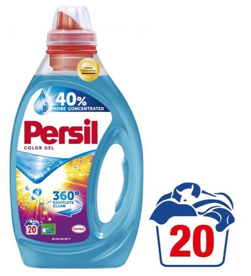 Persil pralni gel Color 360° Complete Clean 1 l, 20 pranj