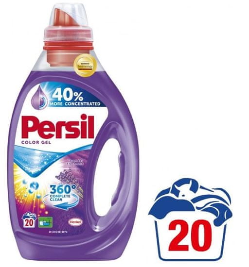 Persil pralni gel Color 360° Complete Clean Lavender Freshness, 1 l, 20 pranj