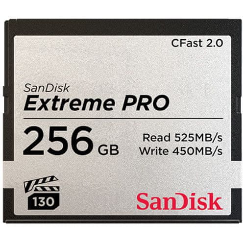 SanDisk spominska kartica Extreme PRO CFast 2.0, 256 GB