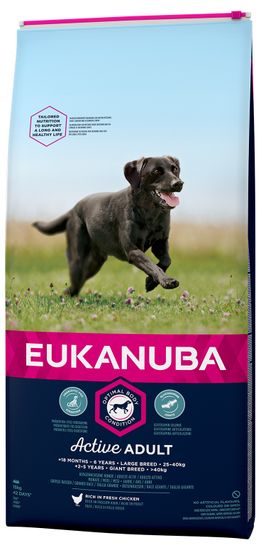 Eukanuba za odrasle pse velikih pasem hrana, 15 kg - Odprta embalaža