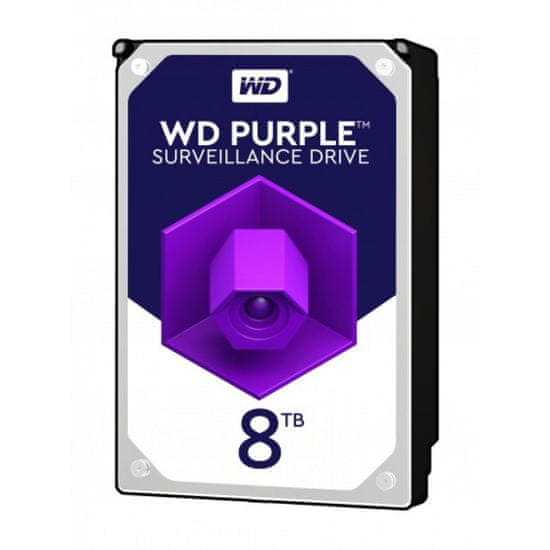 Western Digital trdi disk Purple 8 TB, 8,89 cm (3,5"), SATA3, 5400, 256 MB (WD81PURZ)