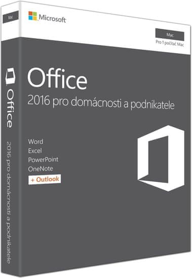 Microsoft Office Mac Home & Business 2016 Ang FPP