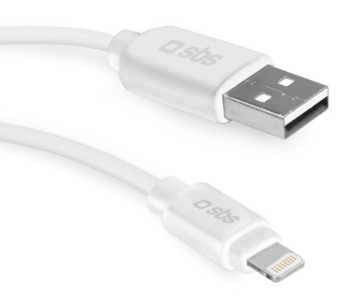 SBS kabel Apple Lightning, 2 m, USB 2.0, bel