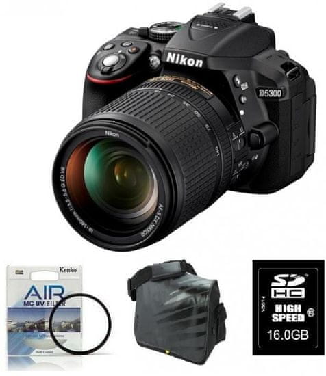 Nikon digitalni fotoaparat D5300 + 18-140VR + Fatbox + UV AIR filter