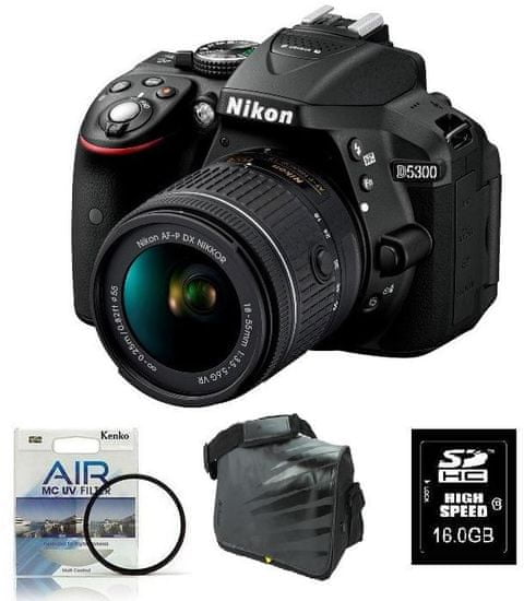 Nikon digitalni fotoaparat D5300 + 18-55VR + Fatbox + UV AIR filter