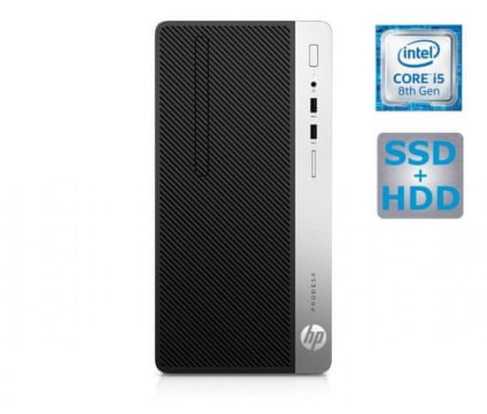 HP namizni računalnik ProDesk 400 G5 MT i5-8500/16GB/SSD256GB+1TB/W10P (4HR53EA#BED)