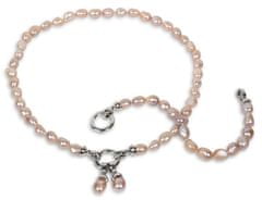 JwL Luxury Pearls Ogrlica iz pravih roza biserov JL0555