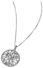 Preciosa Srebrna ogrlica s kristali Drevo življenja 6072 00 (veriga, obesek)