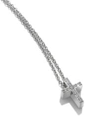 Hot Diamonds Srebrna ogrlica s križem Micro Bliss DP696 (veriga, obesek)