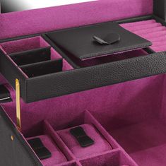 Friedrich Lederwaren Škatla za nakit rjava / vijolična Ascot 20124-3