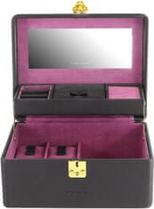 Friedrich Lederwaren Škatla za nakit rjava / vijolična Ascot 20124-3