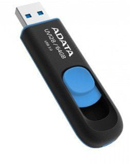 A-Data USB ključ UV128, 64GB, črno-moder