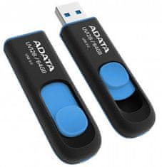 A-Data USB ključ UV128, 64GB, črno-moder