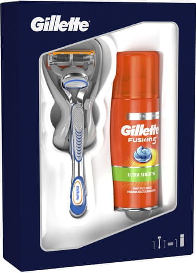 Gillette Fusion5 britvica + pena za britje Ultra Sensitive Gel