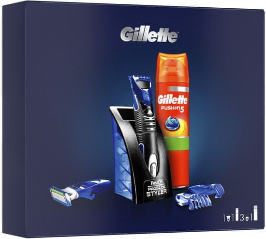 Gillette Večnamenski brivnik + Fusion5 Sensitive gel za britje