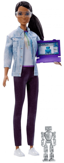Mattel Barbie Inženirka robotike, črnolaska