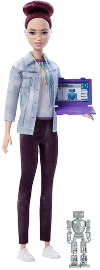 Mattel Barbie Inženirka robotike, vijolični lasje