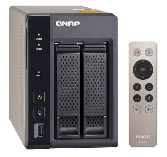 Qnap TS-253A NAS strežnik za dva 3.5" ali 2.5" diska