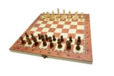Unikatoy leseni šah 3v1 25165, 34x34 cm