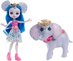 Mattel Enchantimals lutka Ekaterina in slon