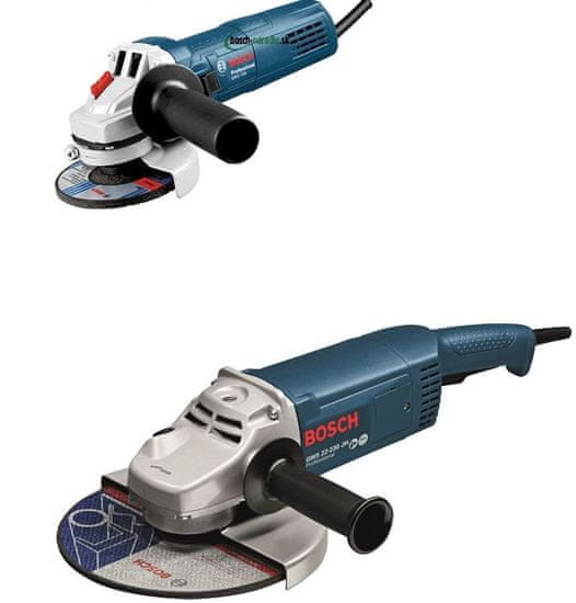 BOSCH Professional kotni brusilnik GWS 22-230 JH + mali kotni brusilnik GWS 750-125 (0615990K2B)