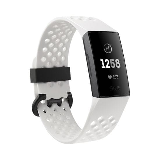 Fitbit aktivna zapestnica Charge 3 Special Edition (NFC), Graphite/White Silicone