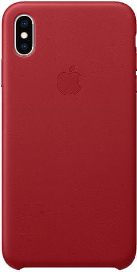 Apple usnjen ovitek za iPhone XS Max (PRODUCT)RED, rdeč MRWQ2ZM/A