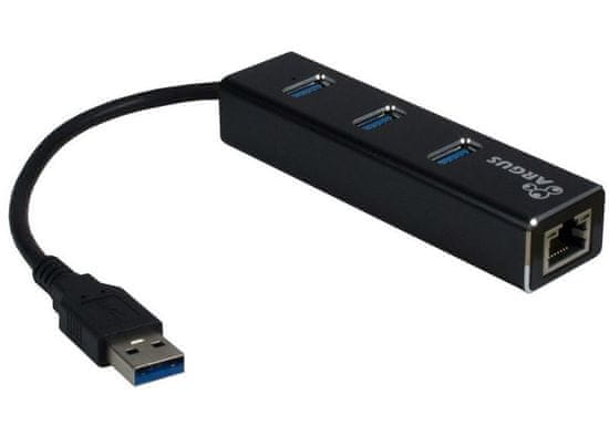 Inter-tech hub gigabit mrežni adapter IT-310, LAN, 3-portni USB 3.0