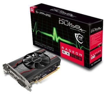 Sapphire grafična kartica PULSE Radeon RX 550 OC, 4 GB GDDR5 (11268-01-20G)