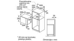 Bosch vgradna mikrovalovna pečica BFL554MB0 - odprta embalaža