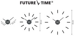 Future Time dizajnerska stenska ura FT9400BK, 40 cm, Modular black