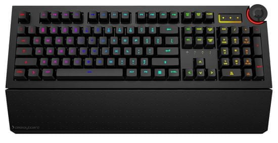 Das Keyboard tipkovnica 5Q Cloud, Gamma Zulu Soft, USB, črna, UK SLO