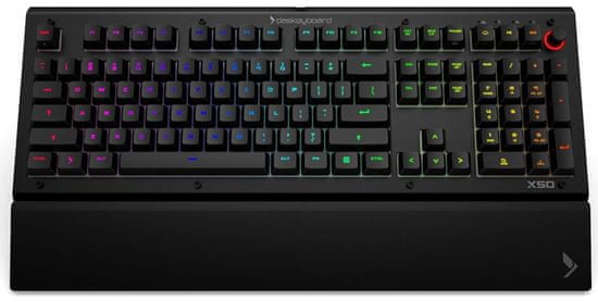 Das Keyboard tipkovnica X50Q, Gamma Zulu Soft, USB, črna, UK SLO