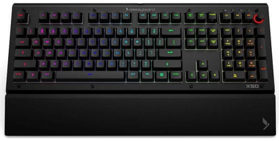 Das Keyboard tipkovnica X50Q, Gamma Zulu Soft, USB, črna, US