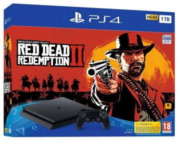 Sony igralna konzola PlayStation 4 Slim 1 TB + igra Red Dead Redemption 2