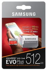 Samsung micro SDXC 512GB EVO Plus + SD adapter (MB-MC512GA/EU)