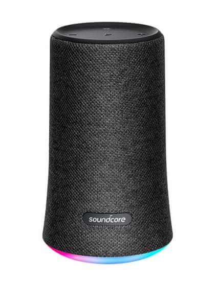 Anker Soundcore Flare Bluetooth 360° prenosni vodoodporni zvočnik, črne barve - Odprta embalaža