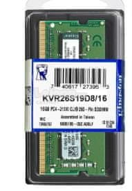 Kingston ValueRAM RAM pomnilnik, 4GB, DDR4 (KVR26S19S6/4)