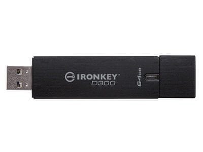 Kingston USB disk Ironkey D300, 64 GB, 3.0