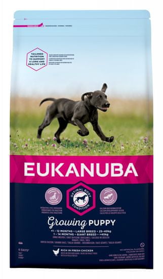 Eukanuba hrana za mladičke velikih pasem, 3 kg