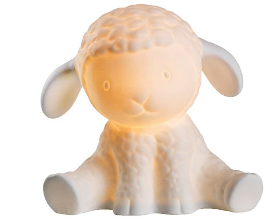 Kaemingk namizna svetilka porcelanasta ovčka, 20x15x19cm