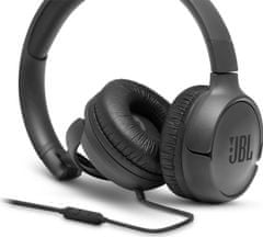 JBL naglavne slušalke Tune 500, črne