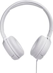 JBL naglavne slušalke Tune 500, bele