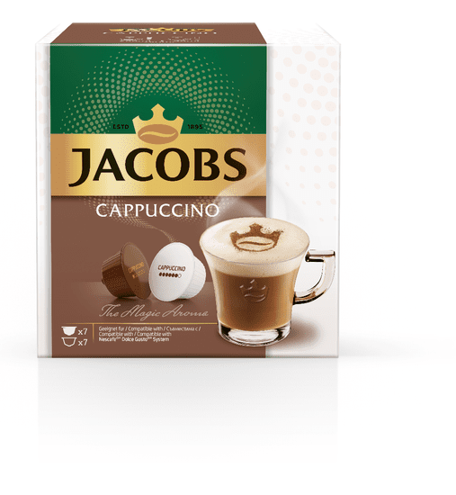 Jacobs komplet 3 x karton kavnih kapsul 7 + 7 kosov Cappuccino