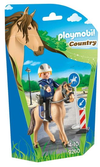 Playmobil policist na konju 9260