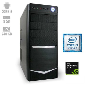 mimovrste=) namizni računalnik Force i3-8100/8GB/SSD240GB/GTX1050/FreeDOS (ATPII-CX3-7743)