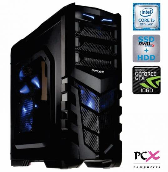 PCX namizni računalnik EXTIAN GXLED 4.4 i5-8400/16GB/SSD240GB+2TB/GTX1060/FreeDOS (PCX EXTIAN GXLED 4.4)